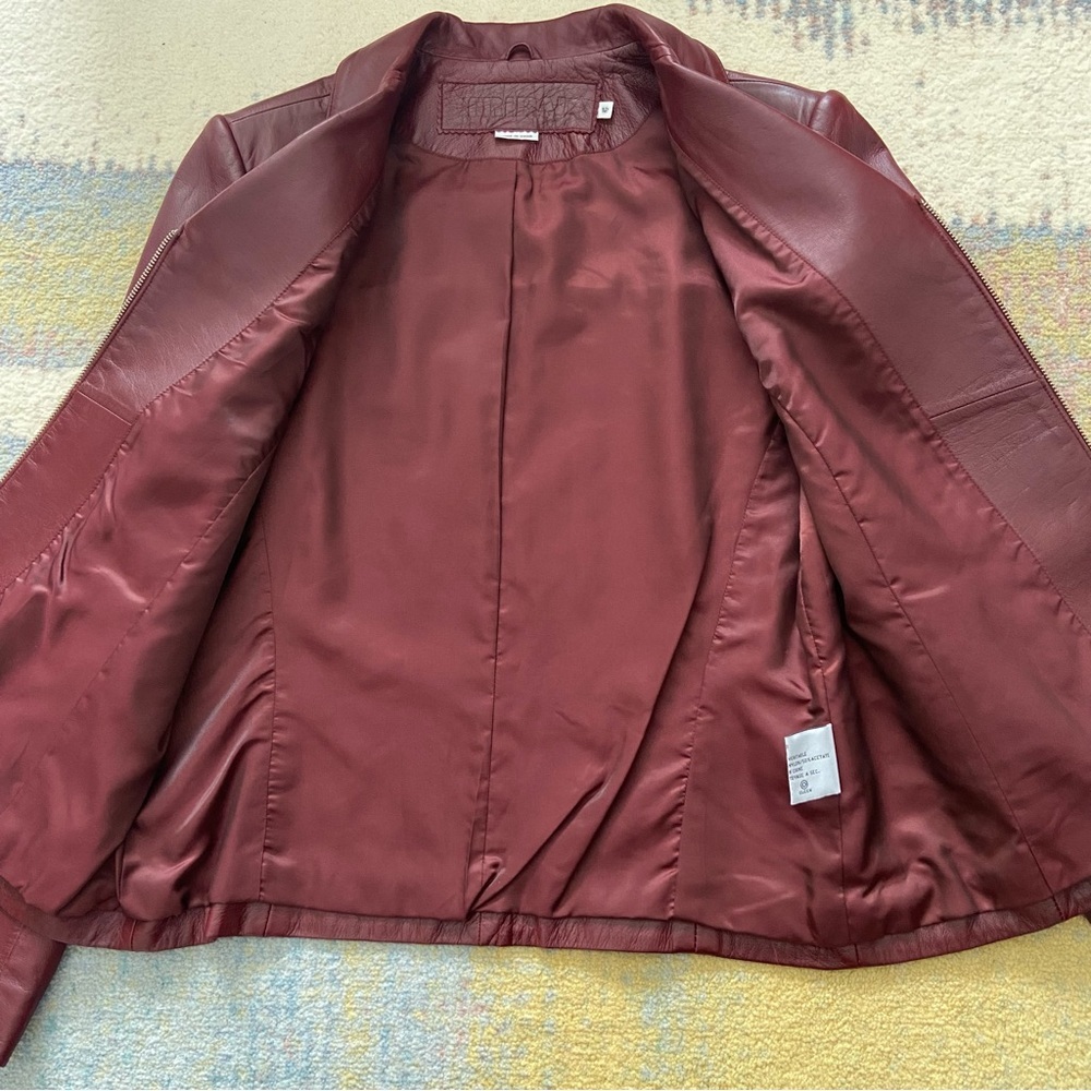 Vintage Tribal Red Leather Jacket - Picture 6 of 12